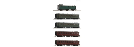 Roco 6200076 - H0 - 5-tlg. Set Personenwagen Schnellzug, K.W.St.E., Ep. I